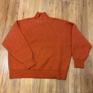 Topshop NWT Women's 4-6 Orange Brown fall winter sweater cozy comfy